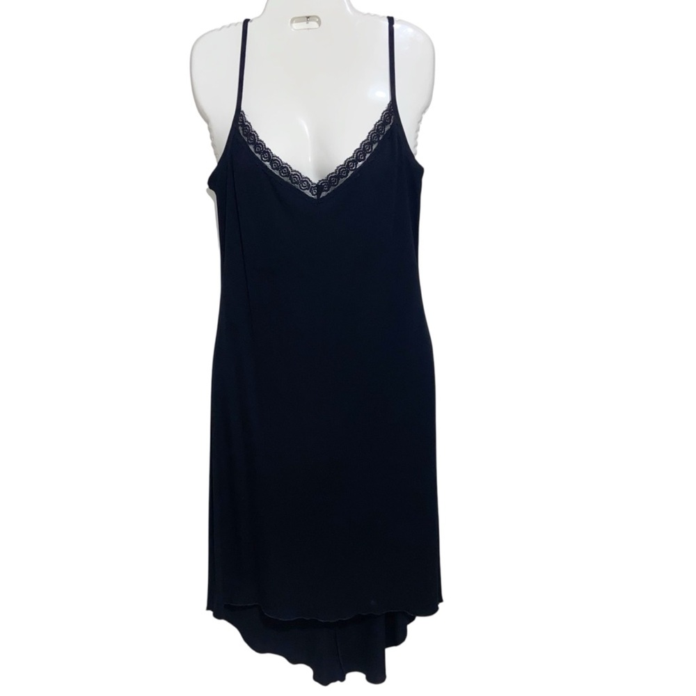 Vintage Jump Apparel Dress Juniors Sz 9/10 Black Whimsigoth Fairy Lace Cami Slip
